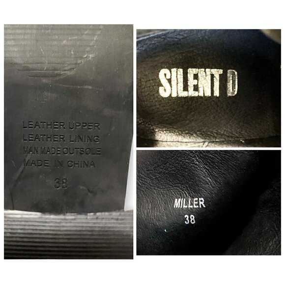 New in box,  Silent D Boots, Miller Pointed Toe Ankle Boots Black Suede, Size 38 - Picture 11 of 14